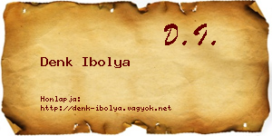 Denk Ibolya névjegykártya